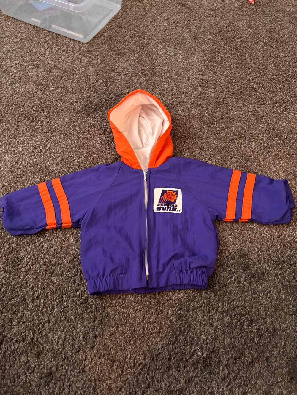 Vintage 90s Phoenix Suns Infant Windbreaker Jacket ( 12 months )